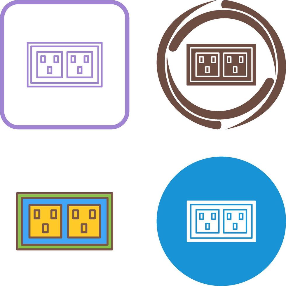 Socket Icon Design vector