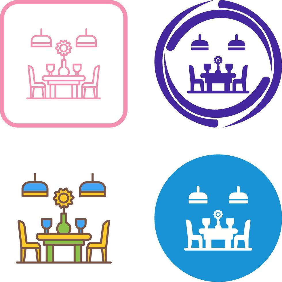 Table Icon Design vector