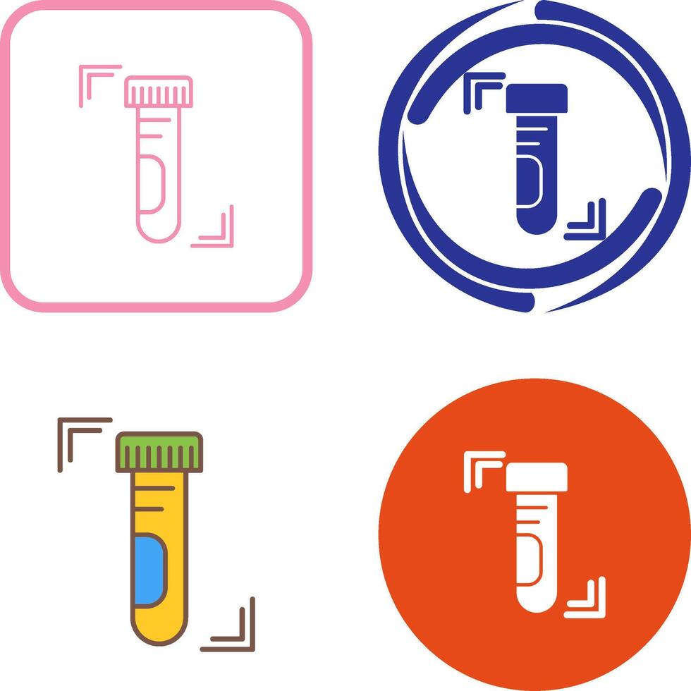 Test Tube Icon Design vector