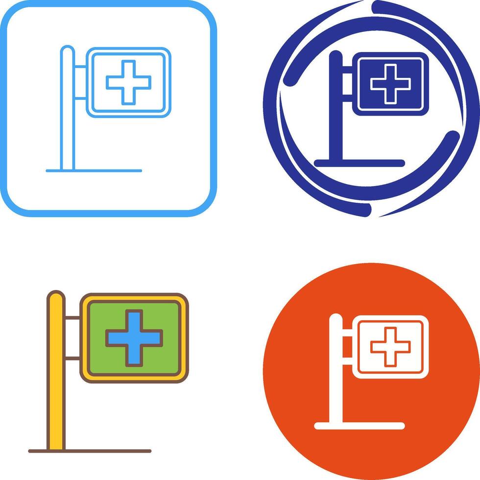 Signboard Icon Design vector