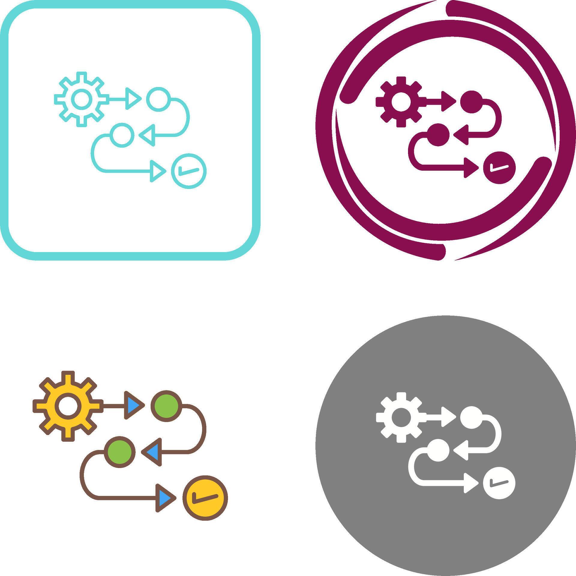 Process Icon Design 44342982 Vector Art at Vecteezy