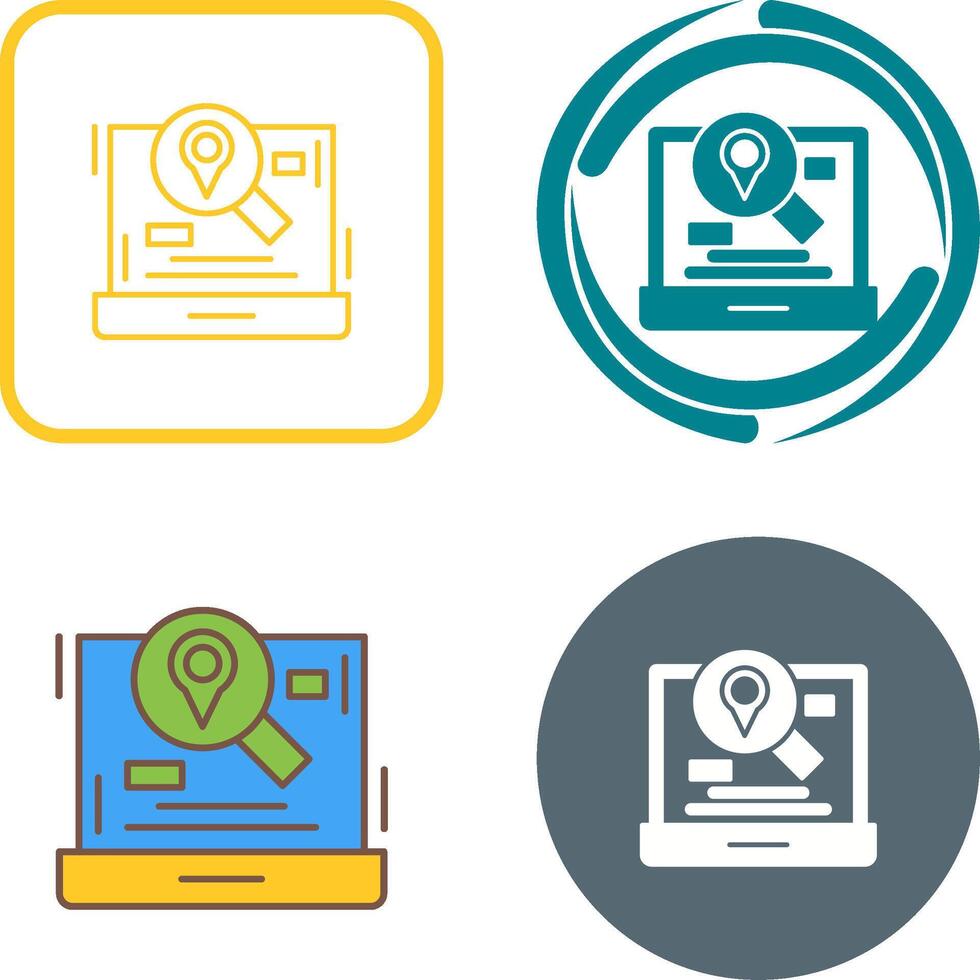 Find Location Icon Design vector