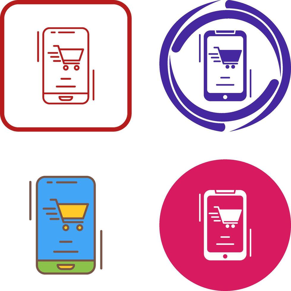 Online Shop Icon Design vector