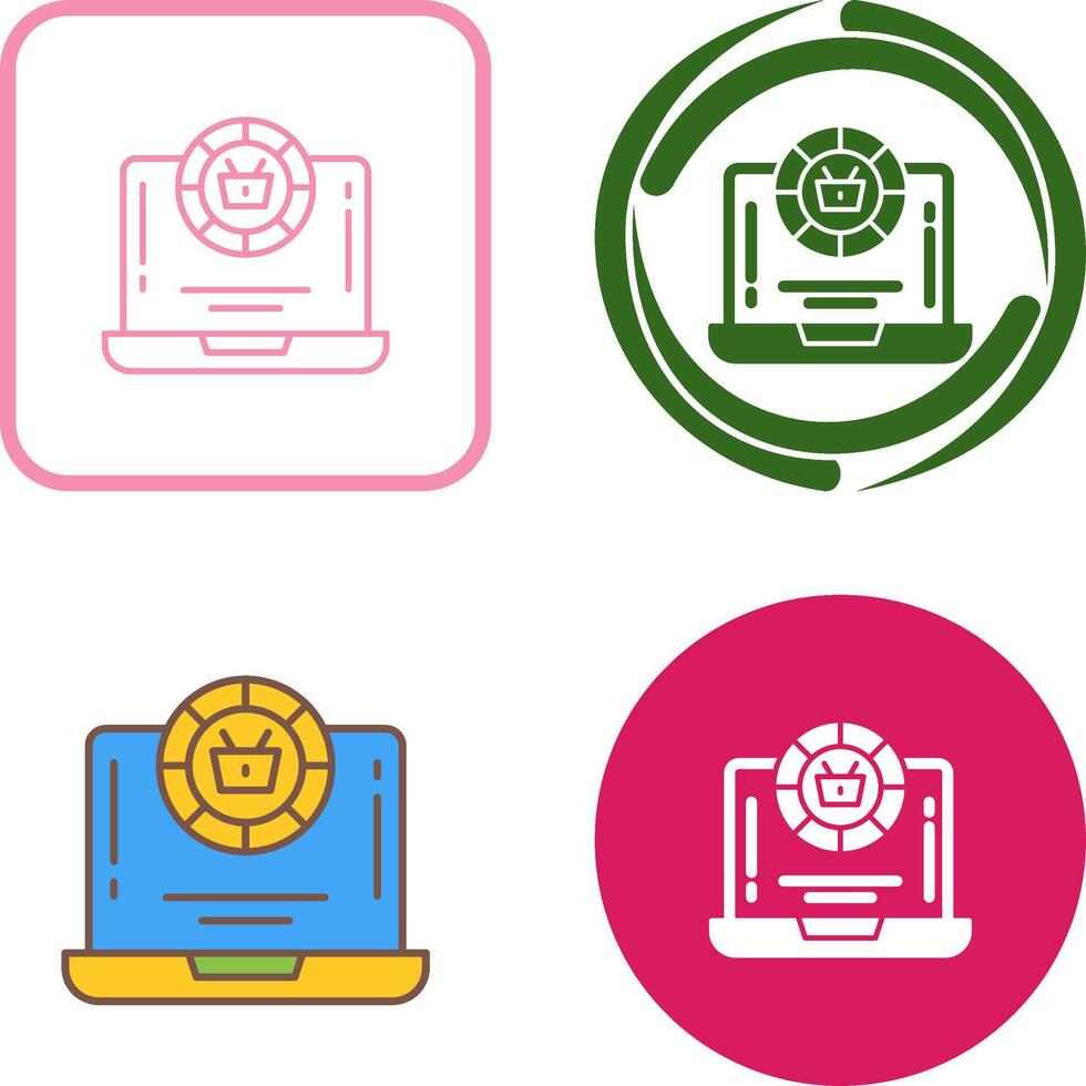 Token Icon Design vector