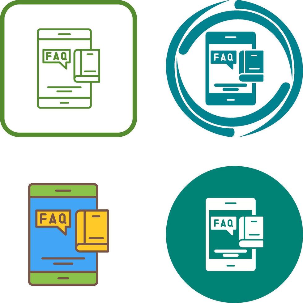 Faq Icon Design vector