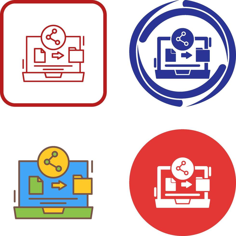 File Share Icon Design vector