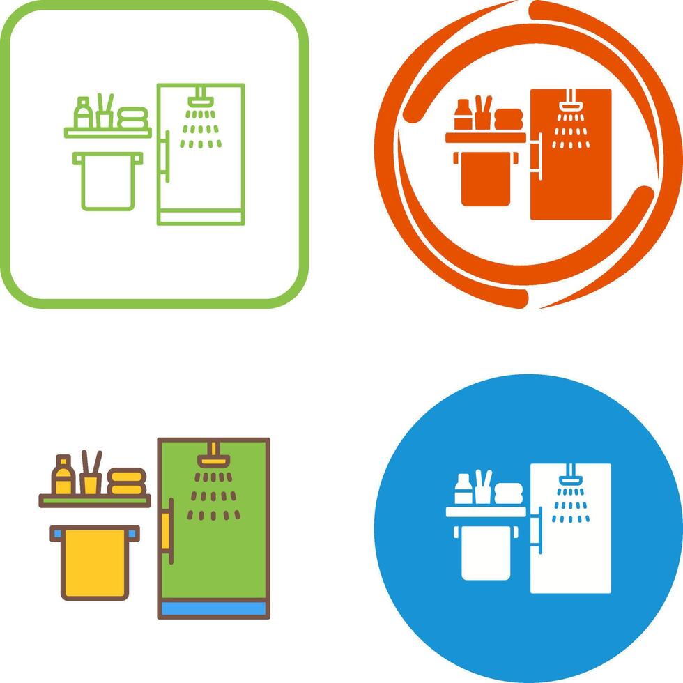 Shower Icon Design vector