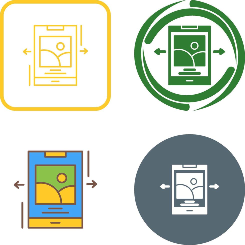 Swipe Icon Design vector