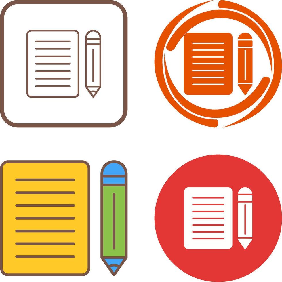 Note Icon Design vector