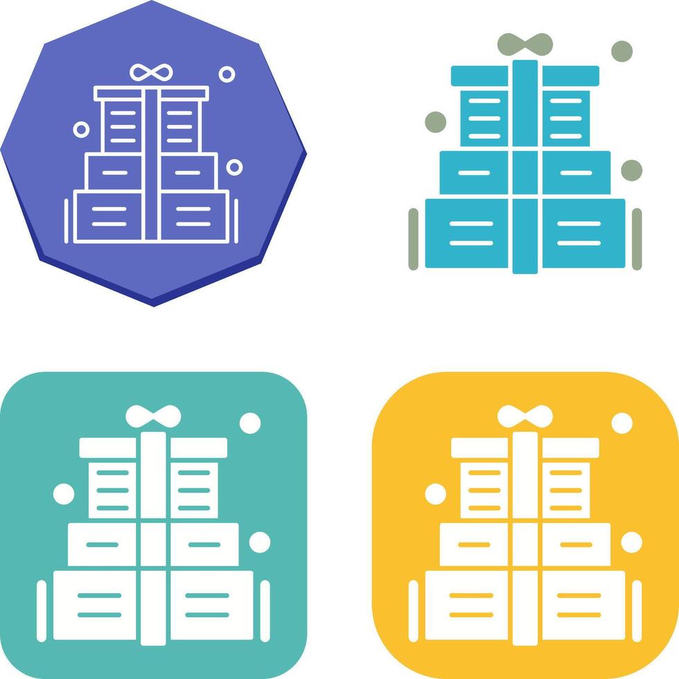 Gift Box Icon Design vector