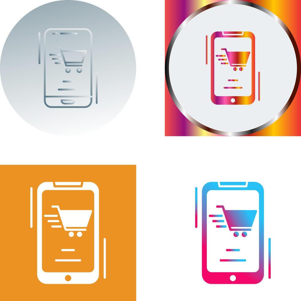 Online Shop Icon Design vector