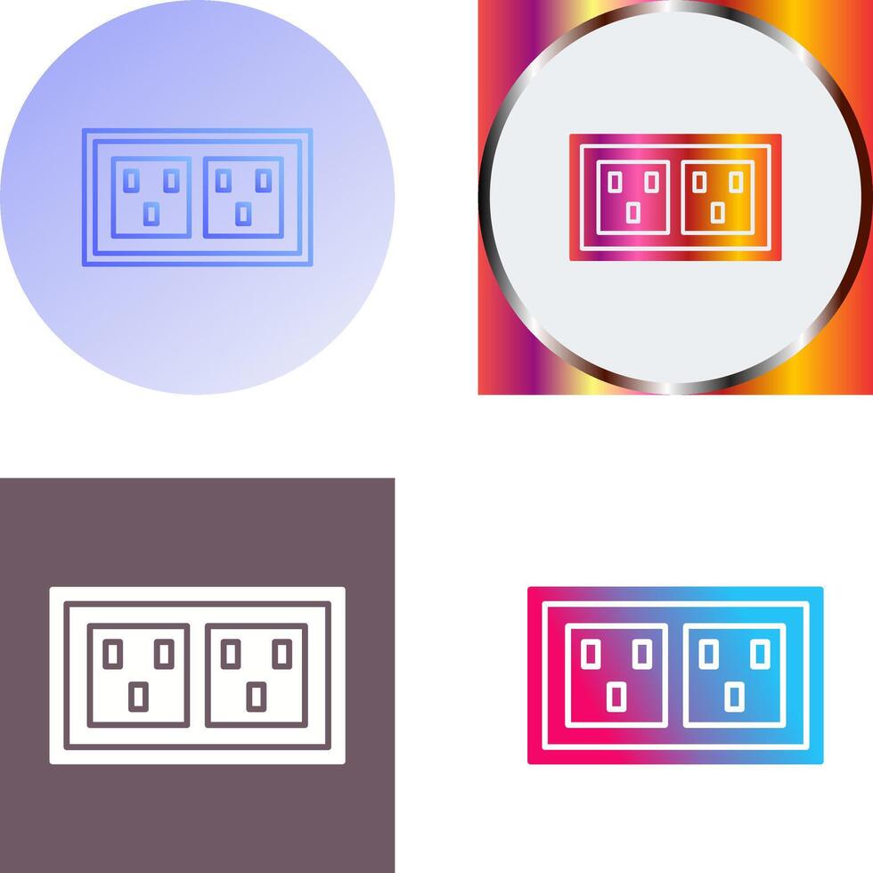 Socket Icon Design vector