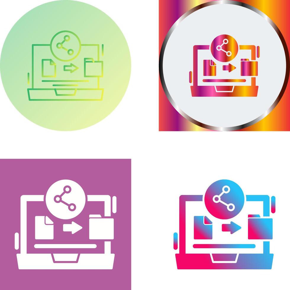 File Share Icon Design vector