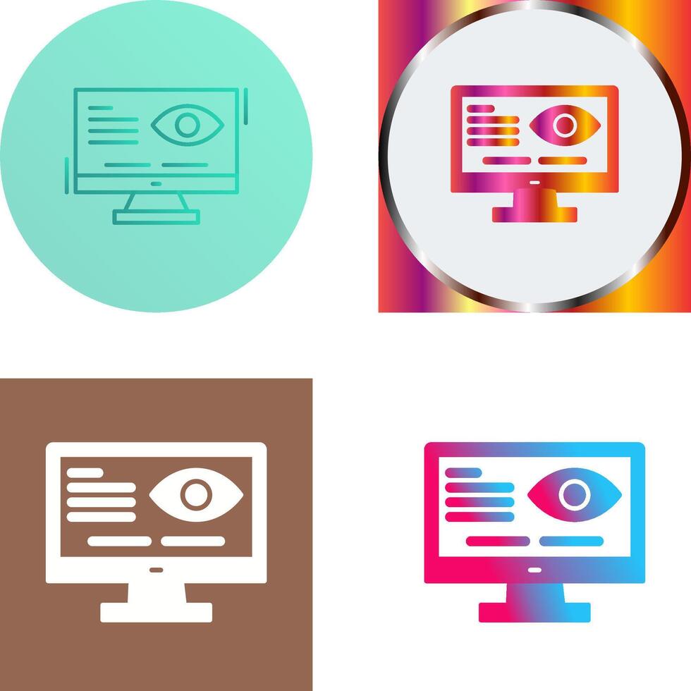 Vision Icon Design vector