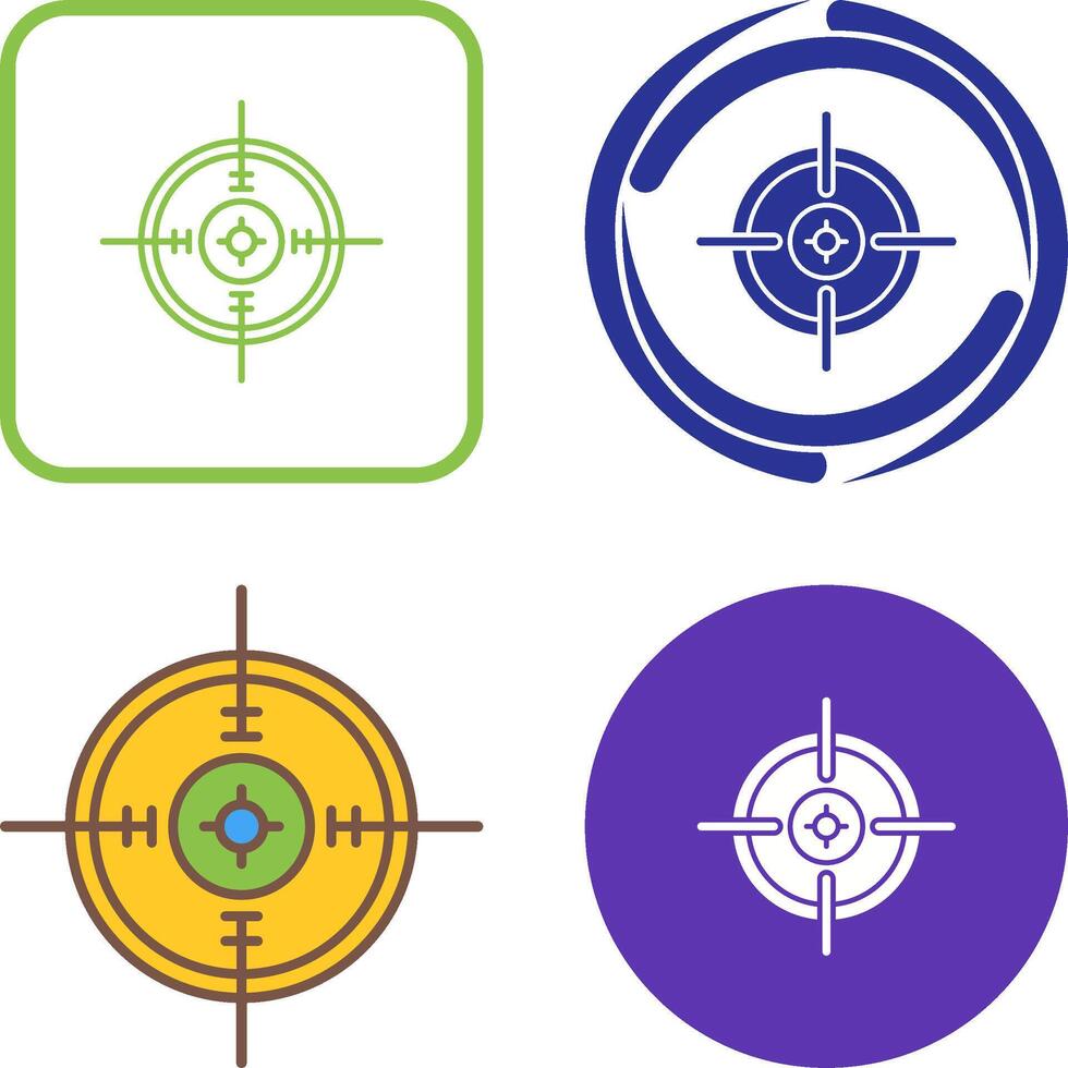 Aim Icon Design vector