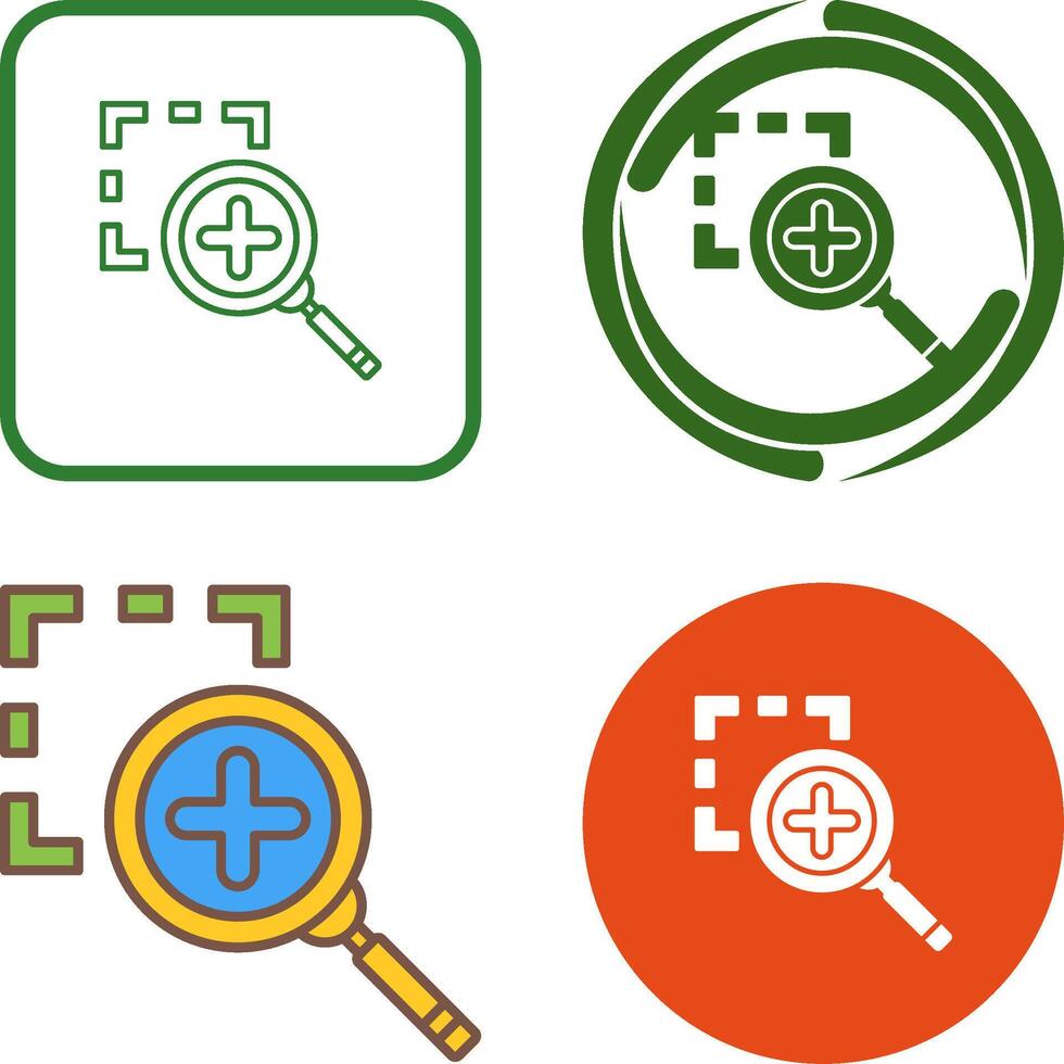 Zoom In Icon Design vector