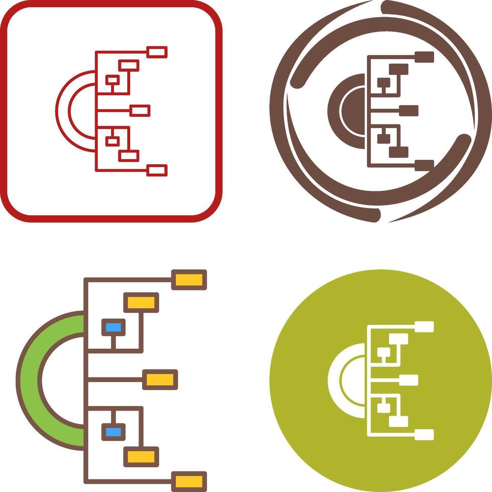 Flowchart Icon Design vector