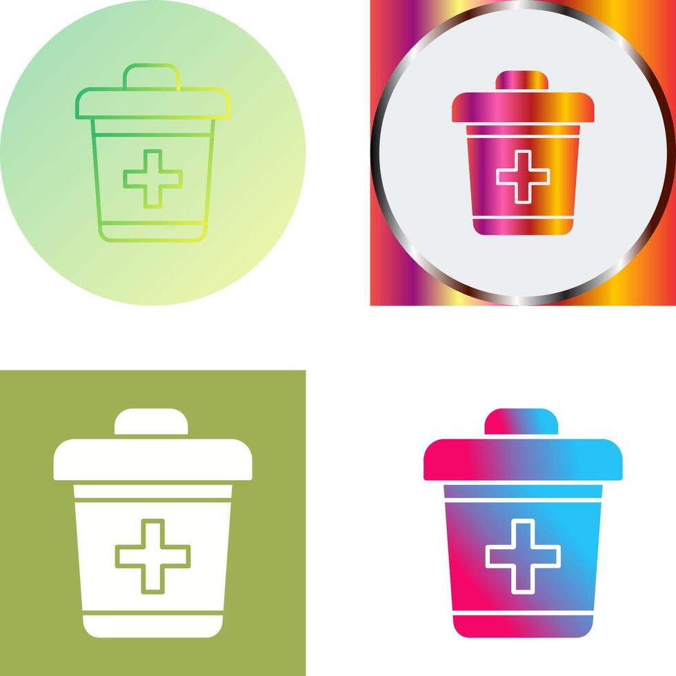 Dustbin Icon Design vector