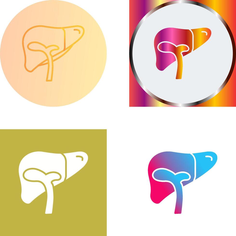 Liver Icon Design vector