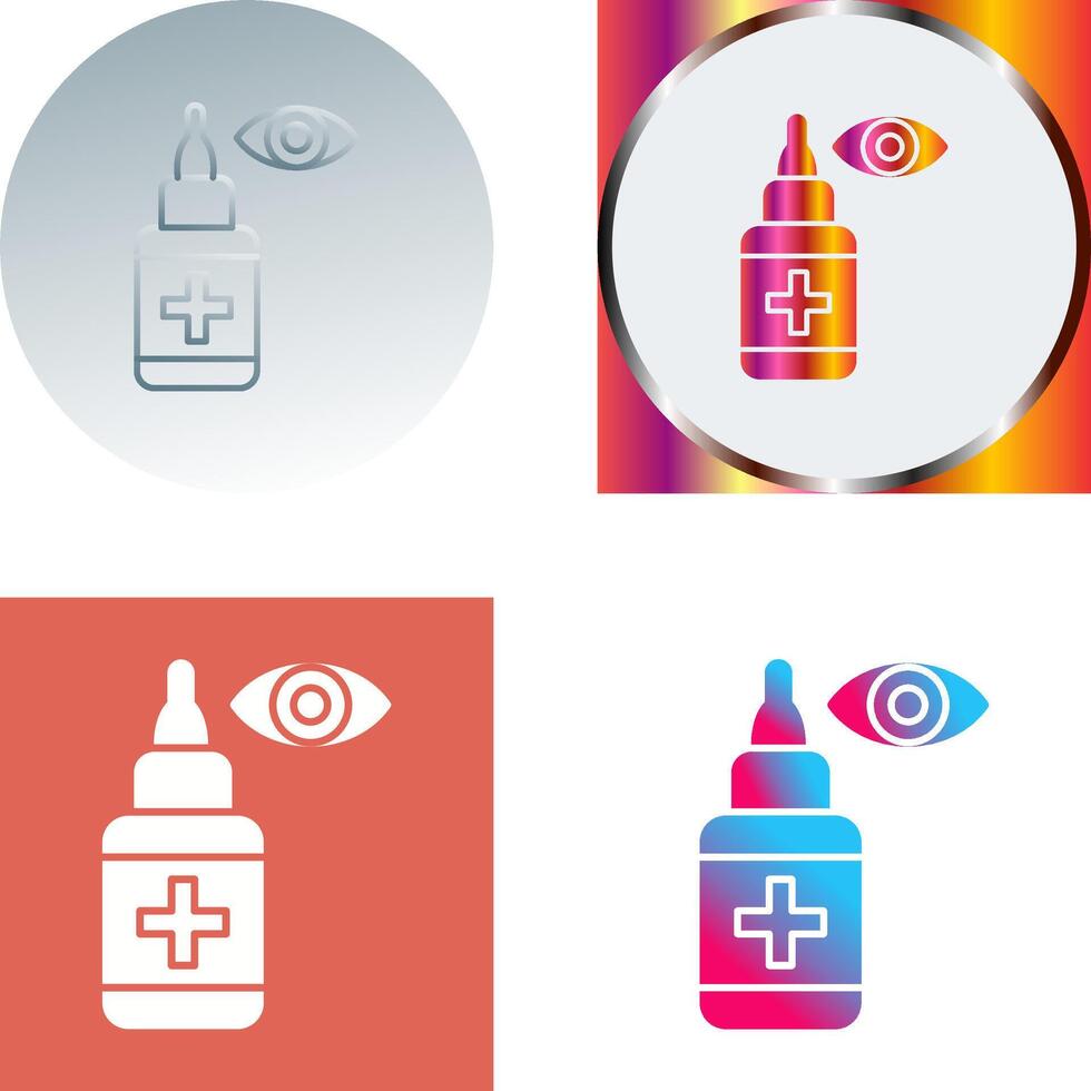Eye Drop Icon Design vector