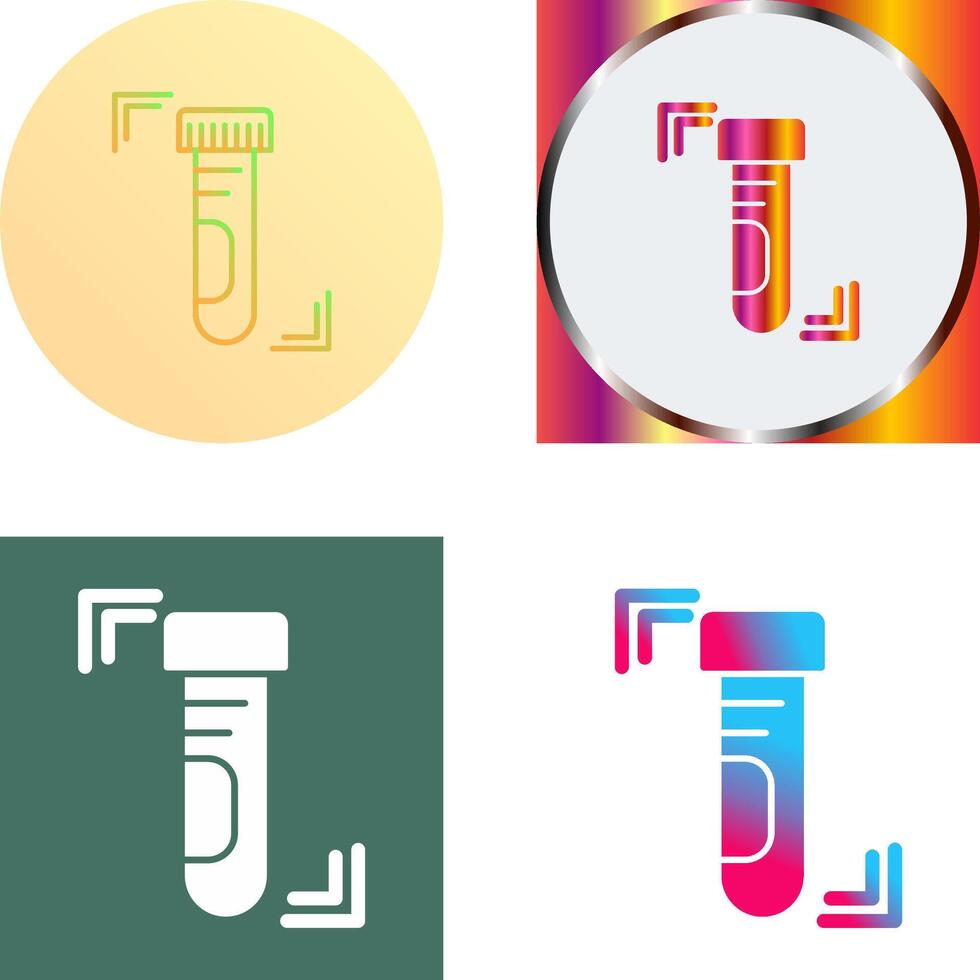 Test Tube Icon Design vector