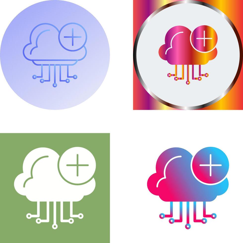 Cloud Computing Icon Design vector
