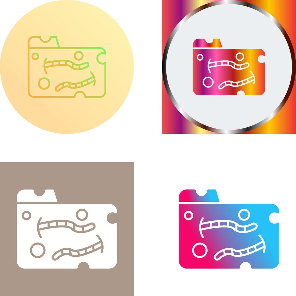 Worm Icon Design vector