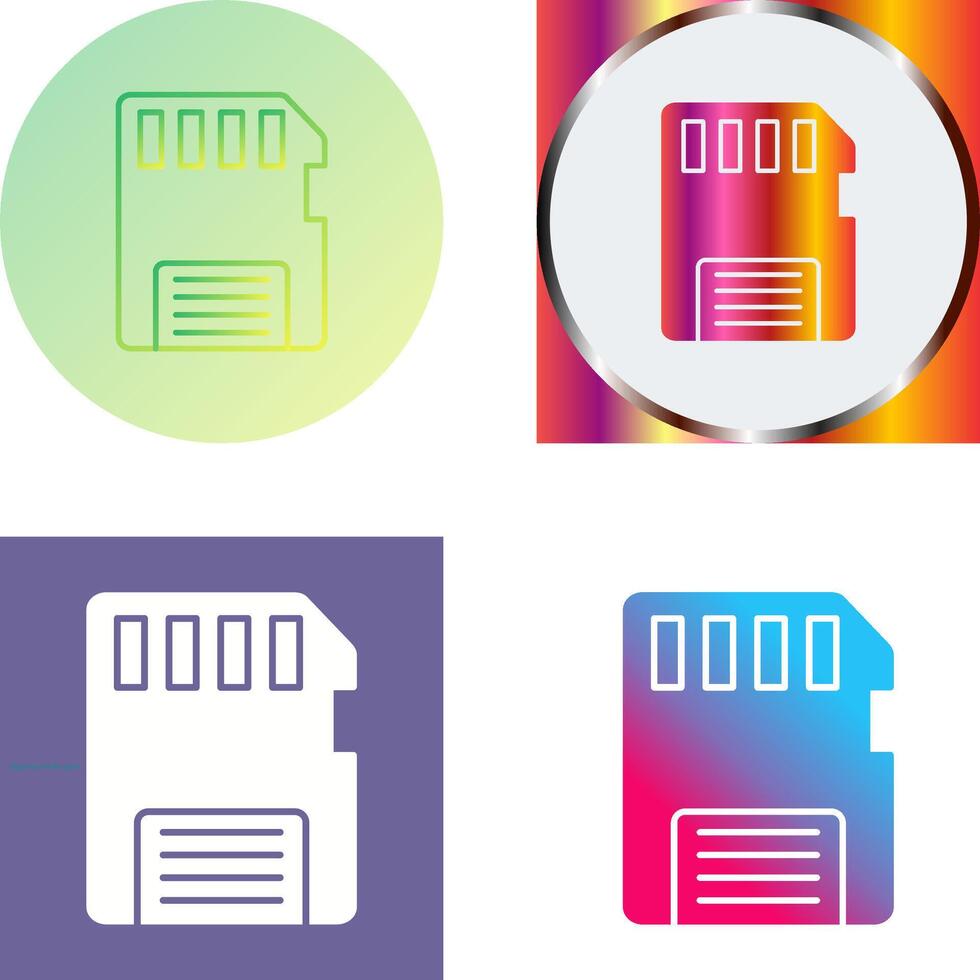 memoria tarjeta icono diseño vector