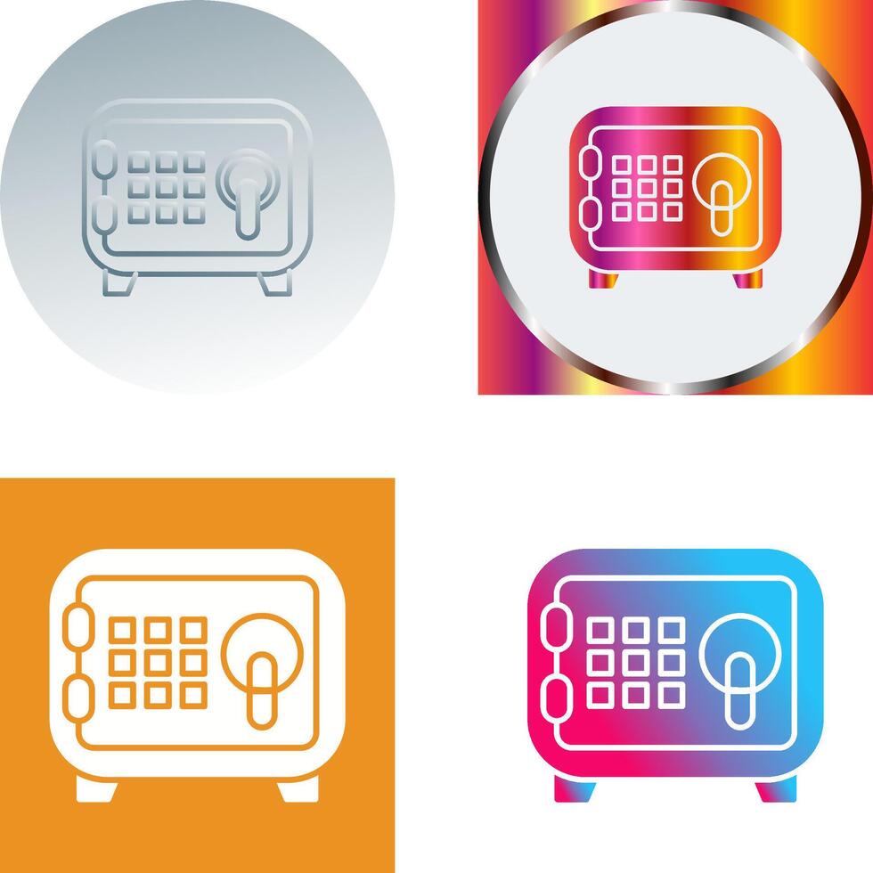 Safe Box Icon Design vector