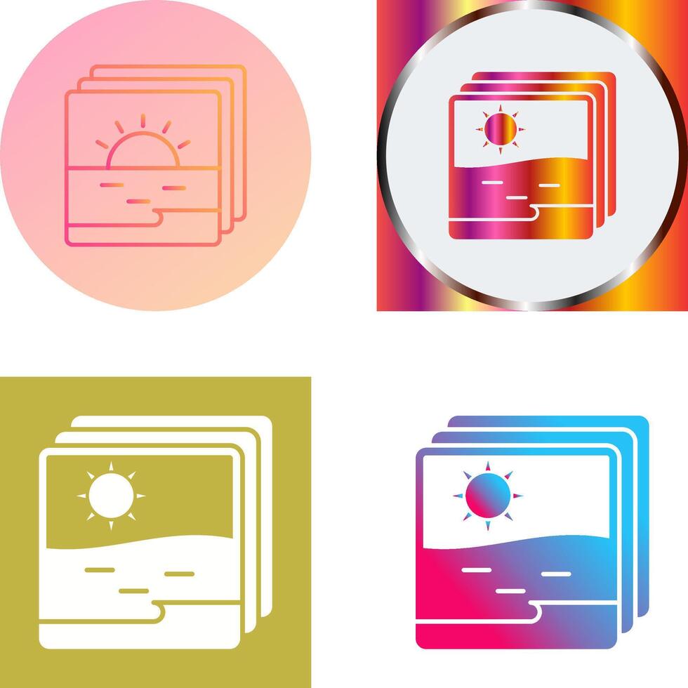 Photo Icon Design vector