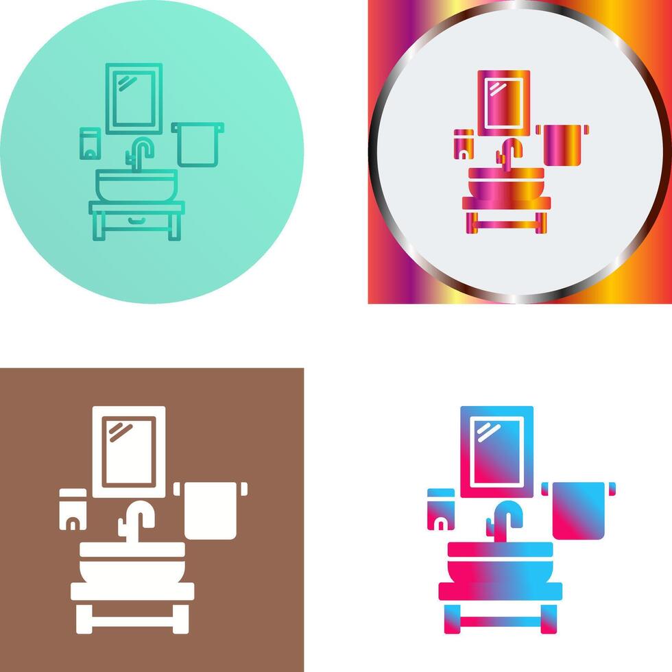 Washbasin Icon Design vector
