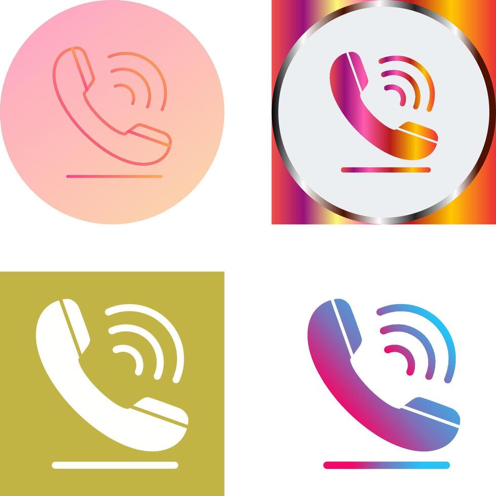 Phone Call Icon Design vector