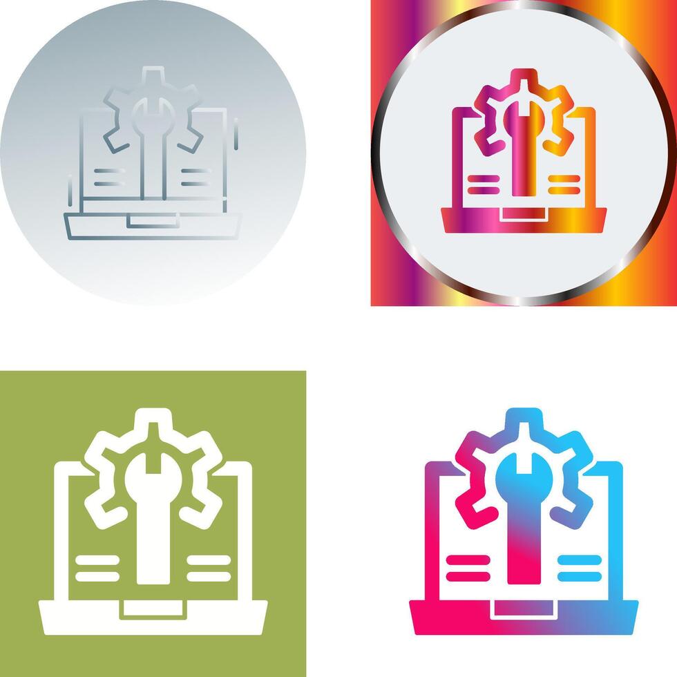 Web Development Icon Design vector