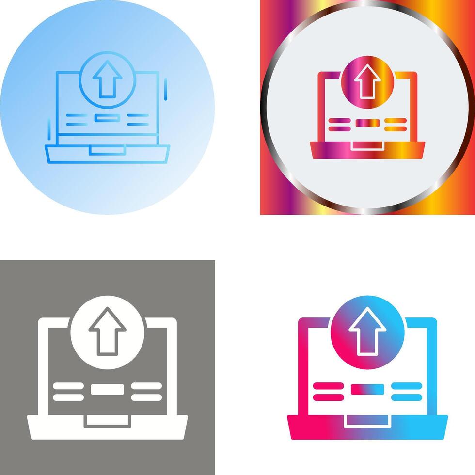 Upload Icon Design vector