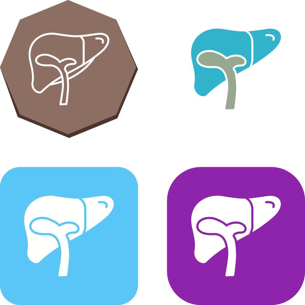 Liver Icon Design vector
