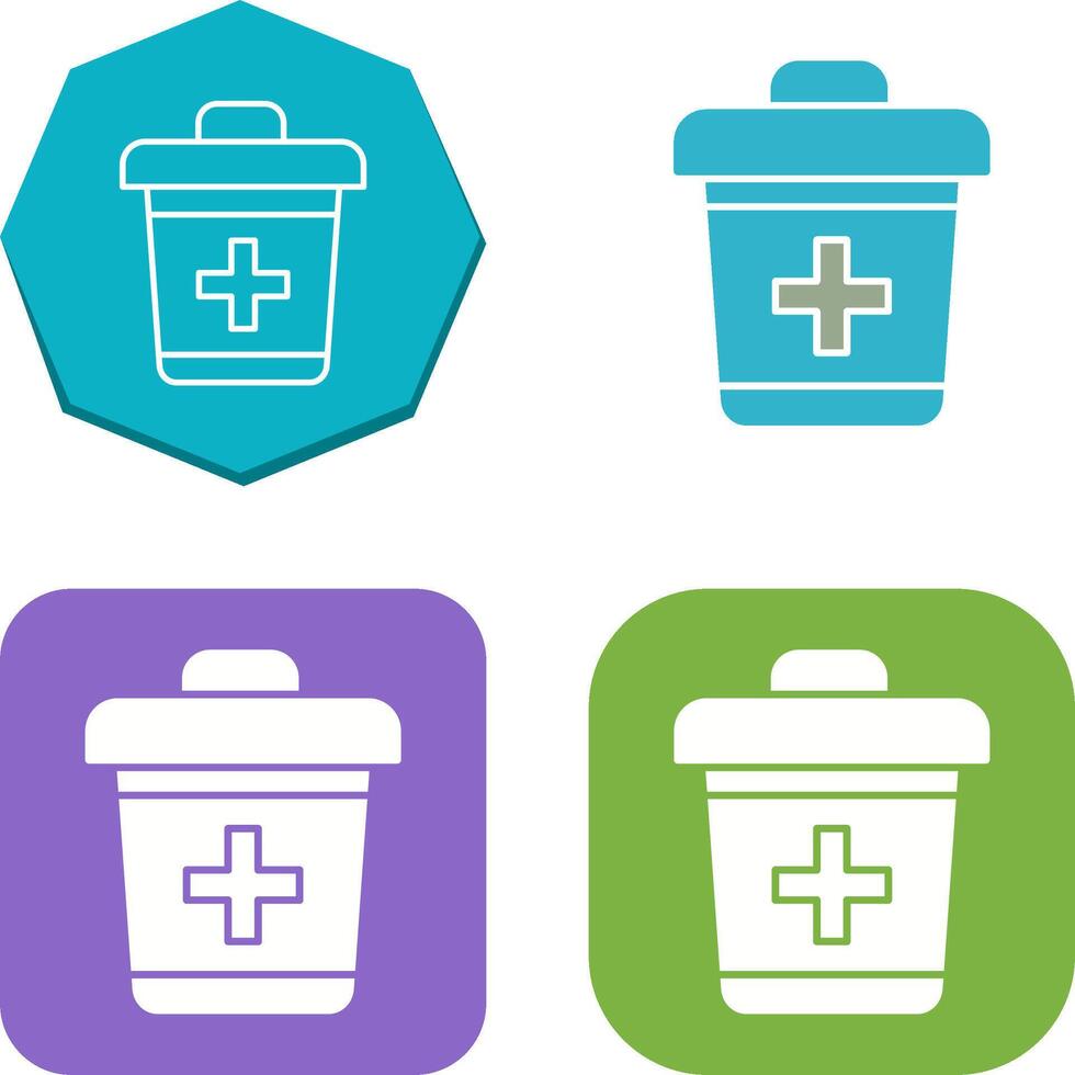 Dustbin Icon Design vector