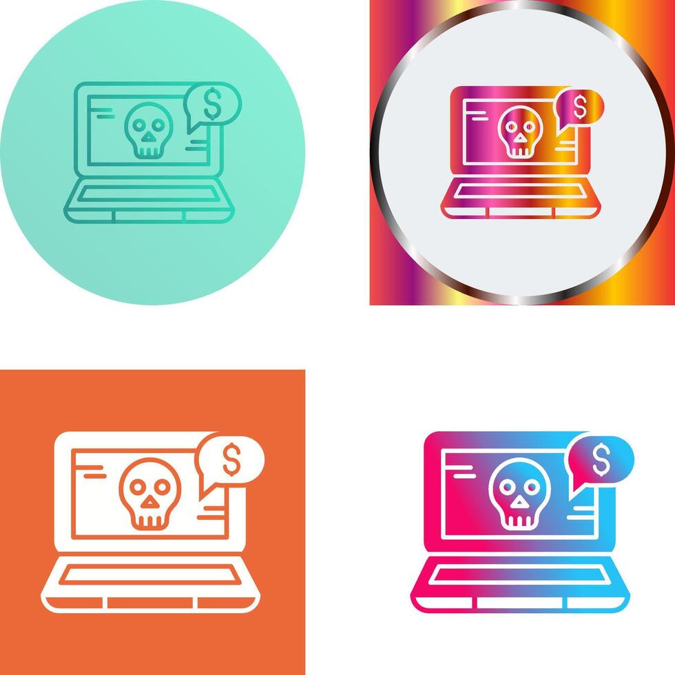 Online Fraud Icon Design vector