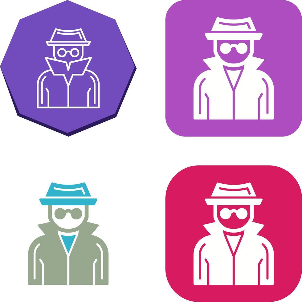 Spy Icon Design vector