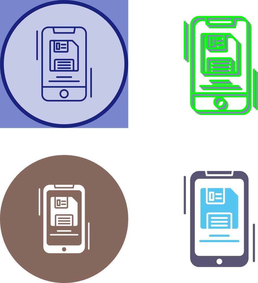 Backup File Icon Design vector