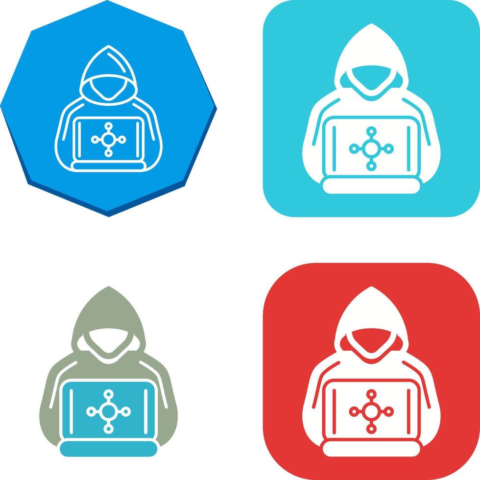 Hacker Icon Design vector