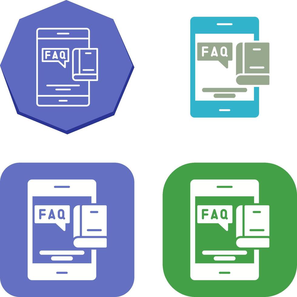 Faq Icon Design vector