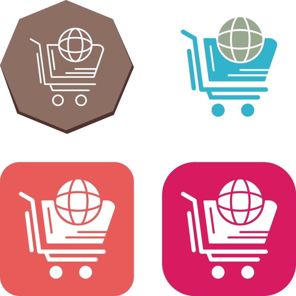 World Shopping Icon Design vector