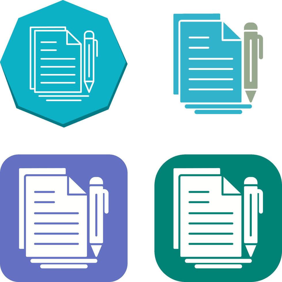 Document Icon Design vector
