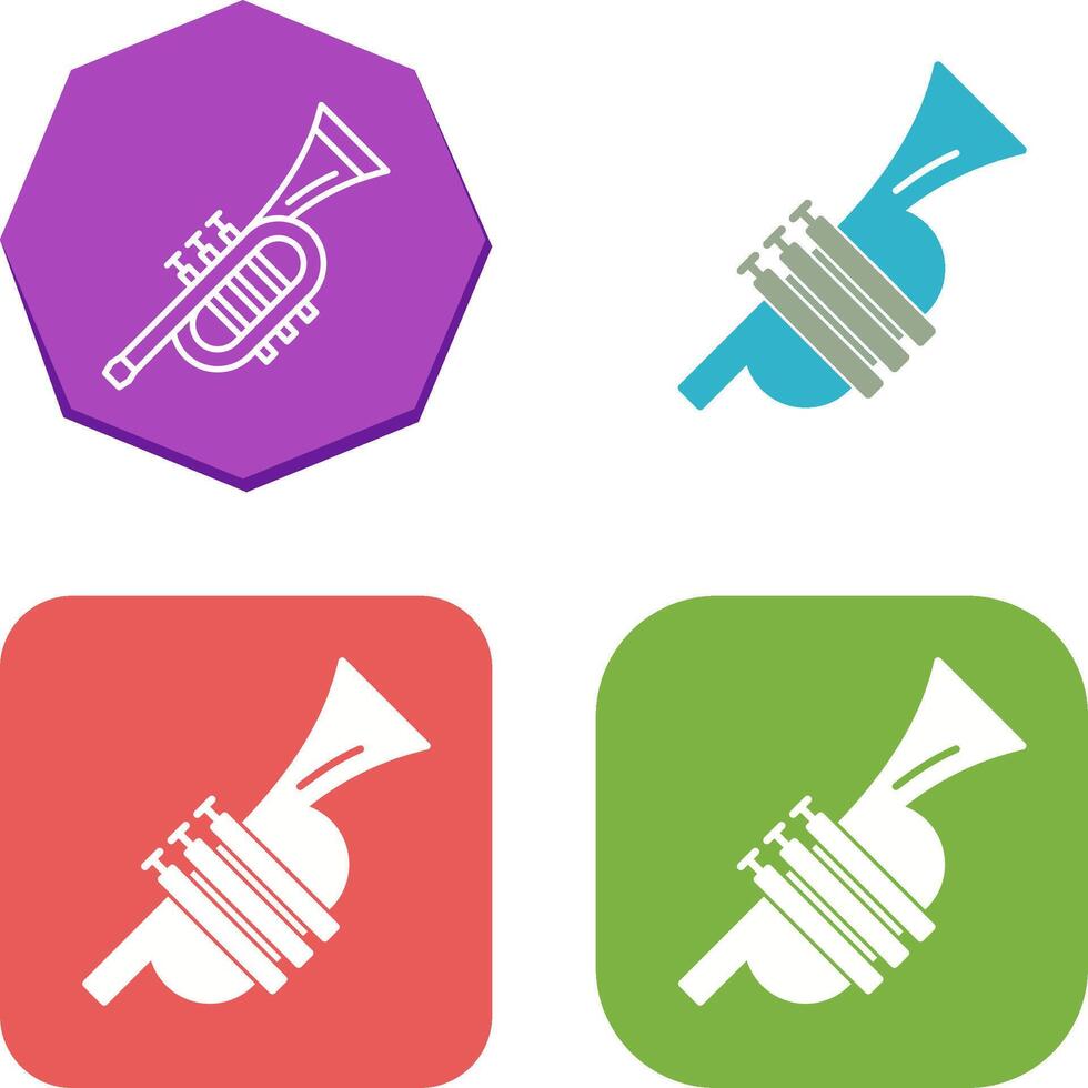 Trumpet Icon Design vector