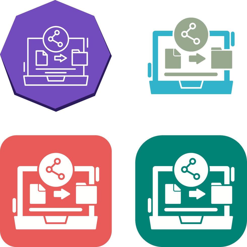 File Share Icon Design vector