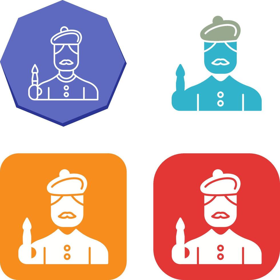 Artist Icon Design vector