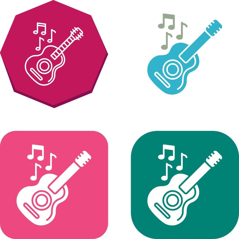 Guitar Icon Design vector