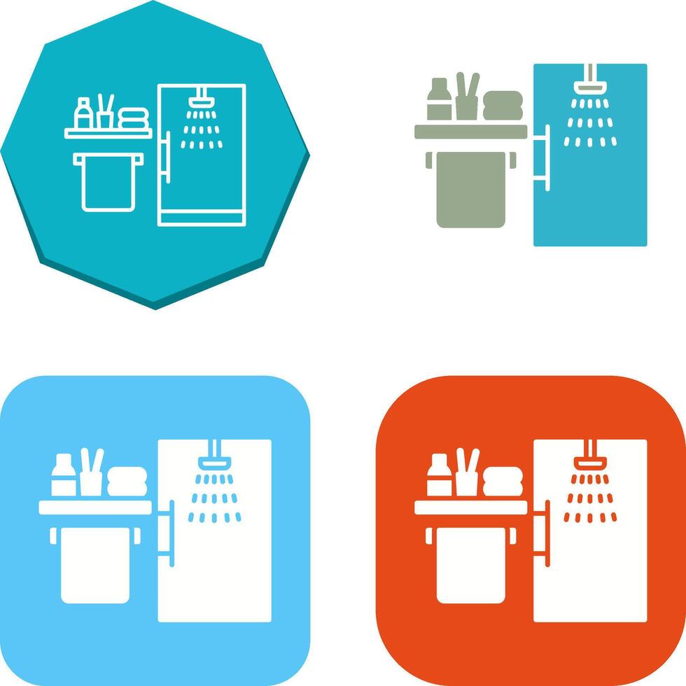 Shower Icon Design vector