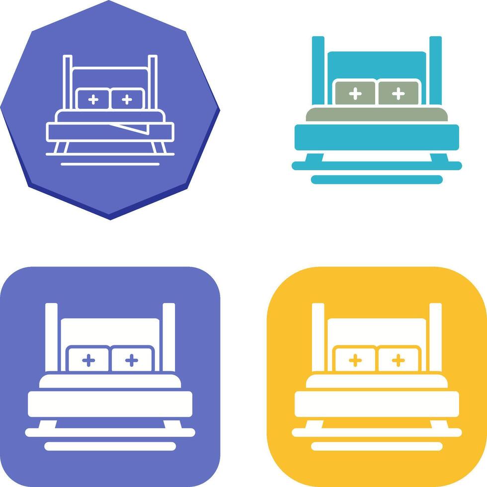 Bed Icon Design vector