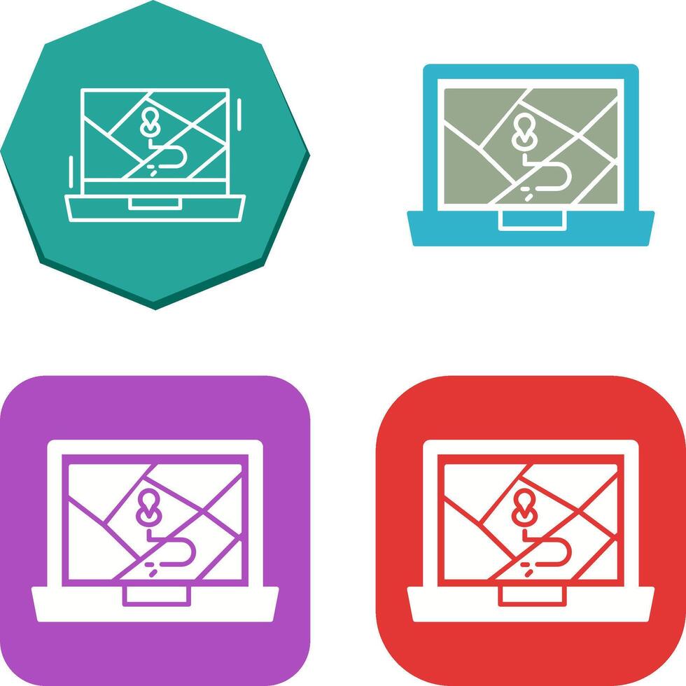 Google Map Icon Design vector